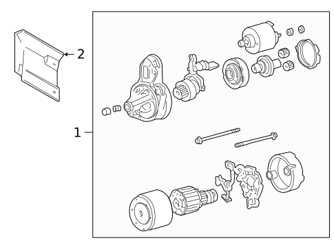 Starter & Related Components for 2004 Hyundai XG350 #0