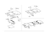 2216902252 - Covering and Lining: Trim, Roof for Mercedes-Benz Image