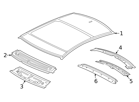 Roof & Components for 2017 Jaguar XE #0