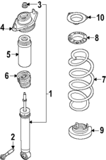 E62107JA0B - : Suspension Shock Absorber for Infiniti Image