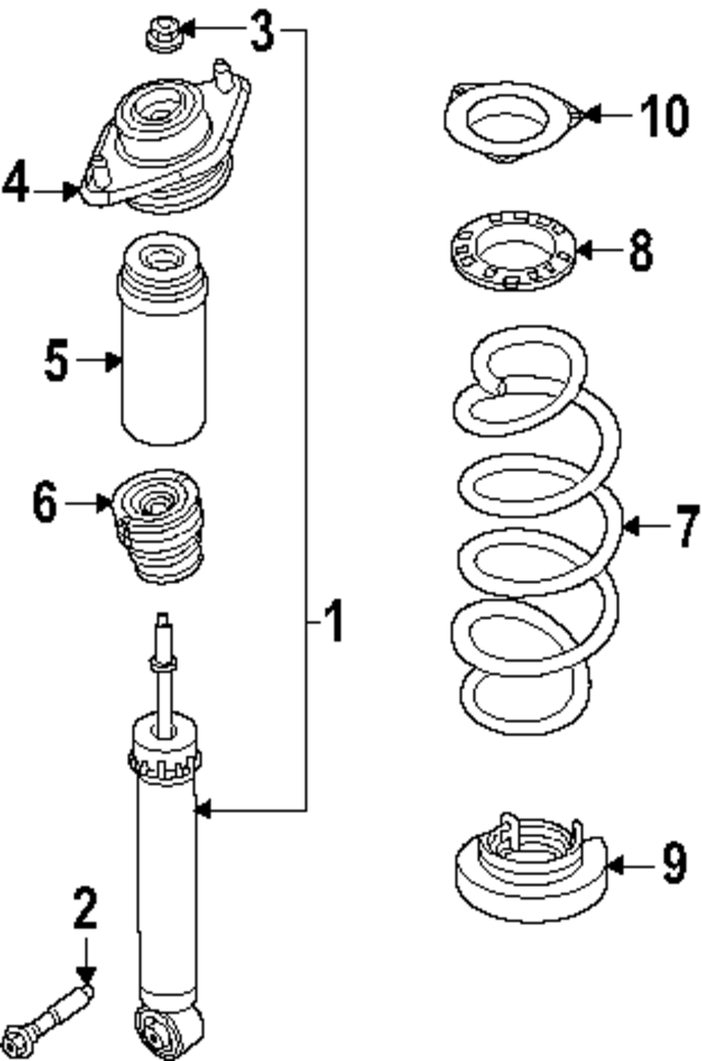 550207JA0D - Suspension: Coil Spring for INFINITI: QX80 Image