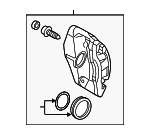 8P0615123A - : Caliper for Volkswagen: Golf, Golf R Image