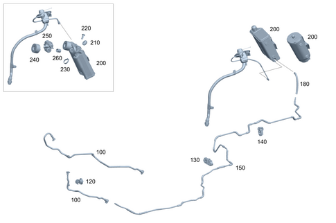 Closed Fuel-Evaporation-Control System for 2026 Mercedes-Benz GLE53 AMG #0