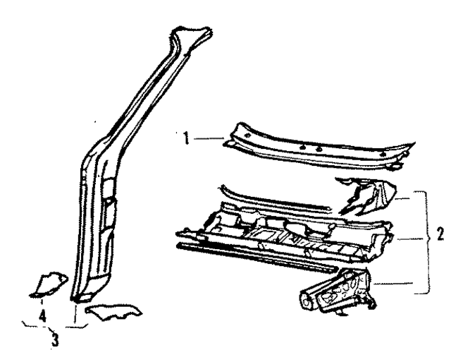 811805097 - Body: Cowl Panel for Audi Image
