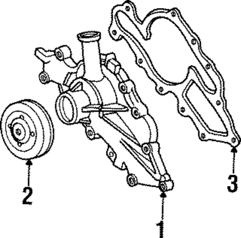 Water Pump for 1996 Ford Windstar #0