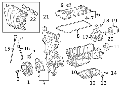 Engine Parts for 2022 Toyota Corolla #0