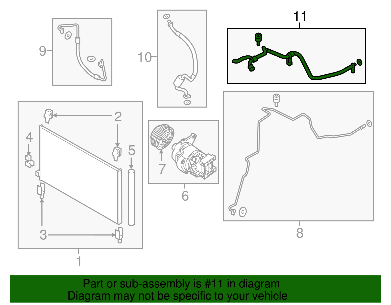 Upper Return Tube - Nissan (92446-9UA0B)