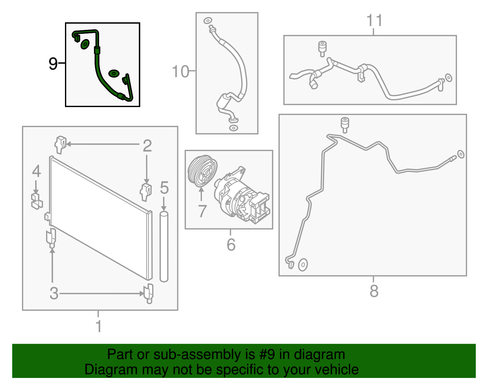 Pressure Hose - Nissan (92490-5AA0A)