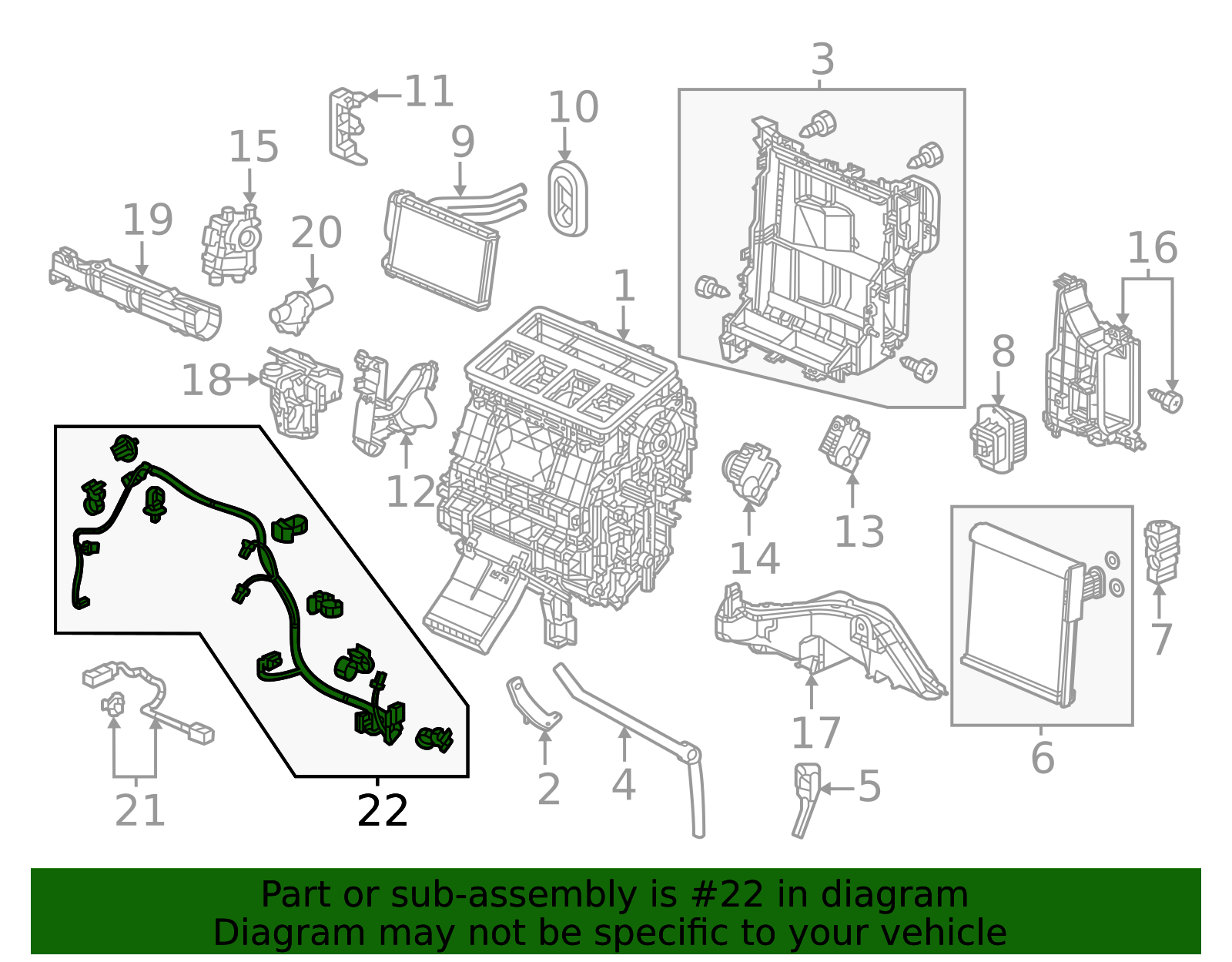 2025 Acura ADX HVAC System Wiring Harness 80650-T31-H50 | OEM Acura Shop