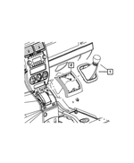 68044041AE - BG6; 6-Speed; Manual Transaxle: Transmission Shifter for Mopar Image