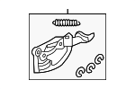 1J3881606A - Body: Release Lever for Volkswagen: Beetle, Golf Image