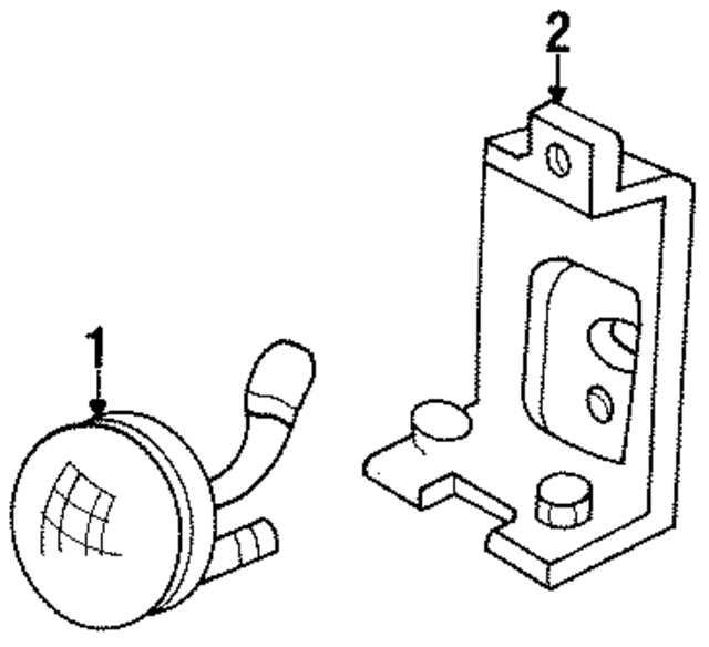 E7ZZ15200A - Electrical: Fog Lamp Assembly for Ford: Mustang Image
