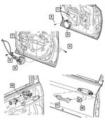 TY23ZKJAC - : Exterior Door Handle, Left for Mopar Image