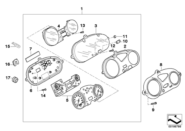 62117650275 - : Trip-Distance Display Reset for BMW-Motorrad Image