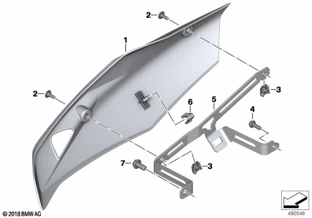 46638521653 - Design: Body Screw with Shoulder - M5X14.5-A2-70 for BMW-Motorrad Image