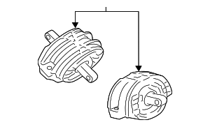 22326775908 - Engine: Mount Bracket Rubber Mount for BMW: 750i, 750i xDrive, 750Li, 750Li xDrive, 760Li Image