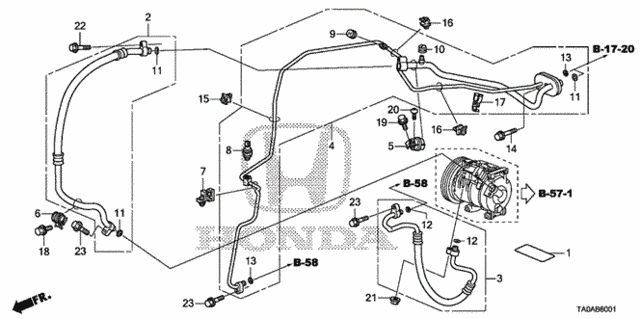 A/C Hoses - Pipes (V6) for 2012 Honda Accord #0