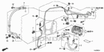 80360TA0A00 - Body/Air Conditioning: CLAMP A, AIR CONDITIONER PIPE for Honda Image
