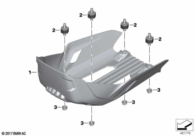 46638560410 - Frame and Mounting Parts: Underride Protection -  for BMW-Motorrad Image
