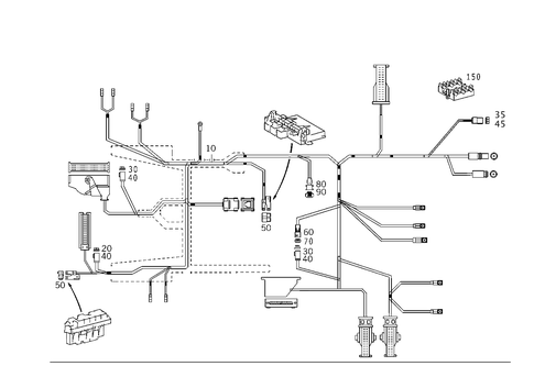 Cable Harness Automobile Telephone for 2006 Mercedes-Benz CL500 #0