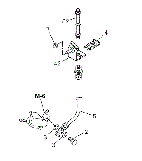 MT Clutch Piping for 2002 Honda Passport #0