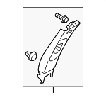 94012AJ03AME - : Upper Center Pillar Trim for Subaru: Legacy, Outback Image