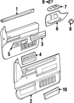 15546487 - : Armrest for Chevrolet: C1500, C2500, C3500, K1500 Pickup, K2500 Pickup, K3500 Pickup | GMC: C1500 Pickup, C2500 Pickup, C3500 Pickup, K1500 Pickup, K2500 Pickup, K3500 Pickup Image