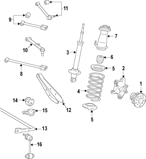 Rear Suspension for 2011 Lexus IS F #1
