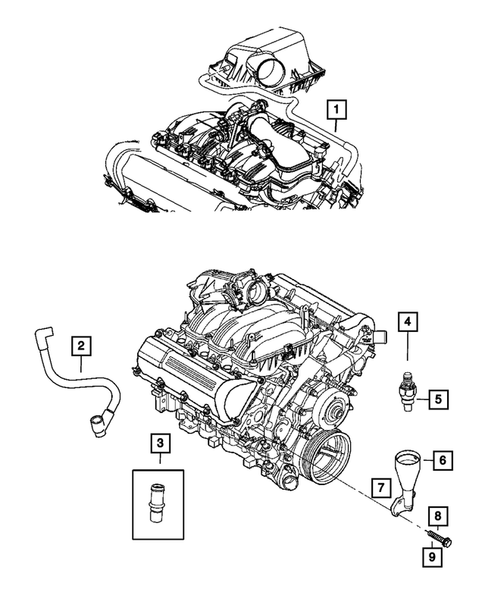 Crankcase Ventilation for 2006 Dodge Ram 1500 #0