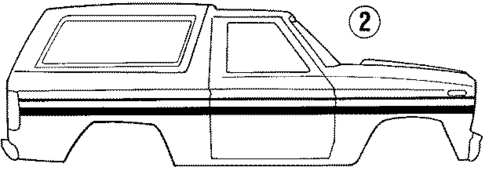 Stripe Tape for 1987 Ford Bronco #1