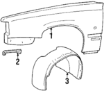 9152601 - Body: Fender for Volvo: 850 Image