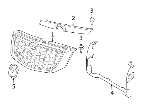 Grille & Components for 2010 Mazda Tribute #0