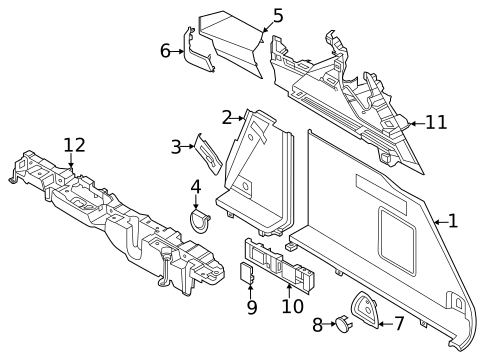 Interior Trim - Rear Body for 2023 BMW iX #0