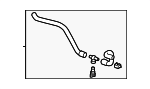 16295F4020 - Cooling System: Coolant Hose for Toyota Image