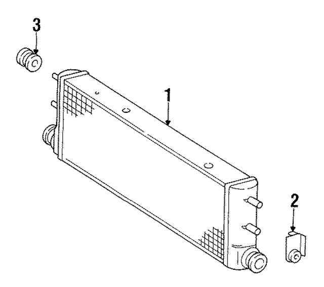 1405040141 - Cooling System: Oil Cooler Mount Bracket for Mercedes-Benz Image
