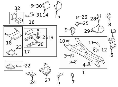 Console for 2012 BMW 128i #1