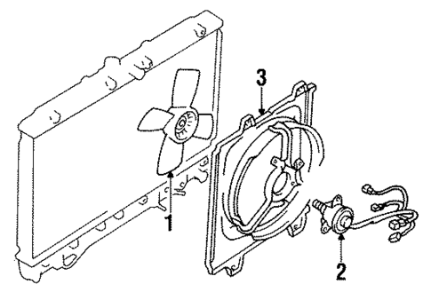 Fan for 1996 Mitsubishi Diamante #0