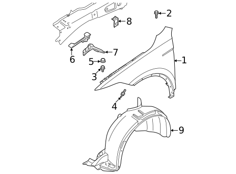 Fender & Components for 2023 Volkswagen Tiguan #0