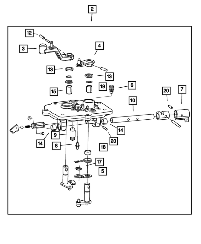 5069194AA - NVG Manual Transaxle 5 Speed: Shift Rail for Mopar Image image