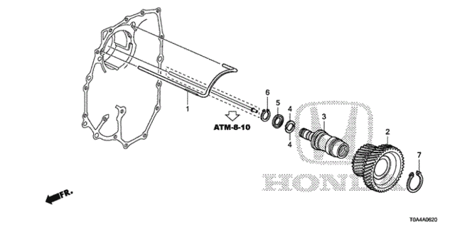 AT Idle Shaft (5AT) for 2013 Honda CR-V #0