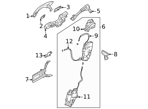 Rear Door for 2023 Genesis GV80 #1