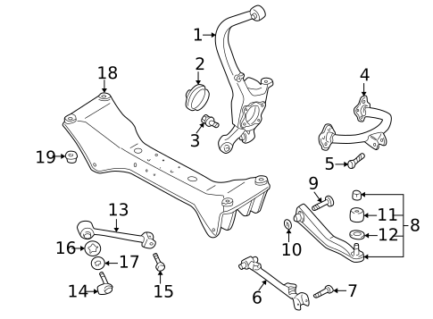 Rear Suspension for 2003 Chrysler Sebring #3