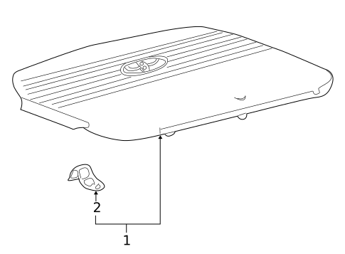 Engine Appearance Cover for 2001 Toyota Camry #0