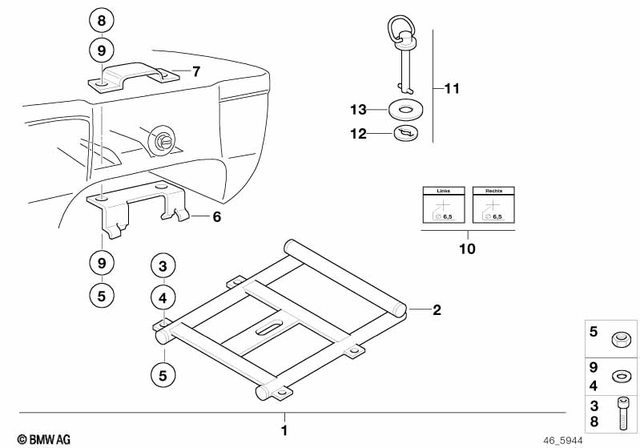 7129903807 - Frame and Mounting Parts: Isa Screw - M6X25-8.8-zns3 for BMW-Motorrad Image