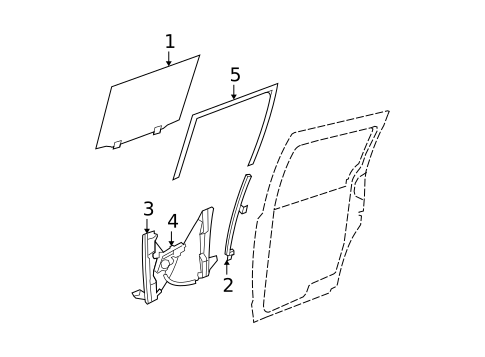 Sliding Door for 2013 Dodge Grand Caravan #1