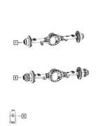 68295851AD - Differential and Drive Line: Rear Complete Axle Assembly for Ram: 3500 Image