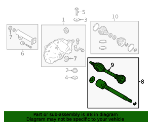LR064634 - High-Quality CV Axle Assembly for 2014-2022 Land Rover Range ...