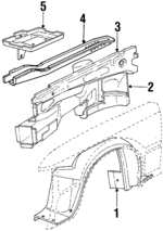 E3FZ6110535A - Body: Frame Rail for Ford: EXP | Mercury: Lynx Image