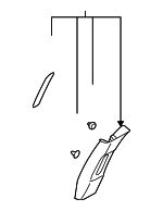 94022SA001EU - : Lower Center Pillar Trim for Subaru Image