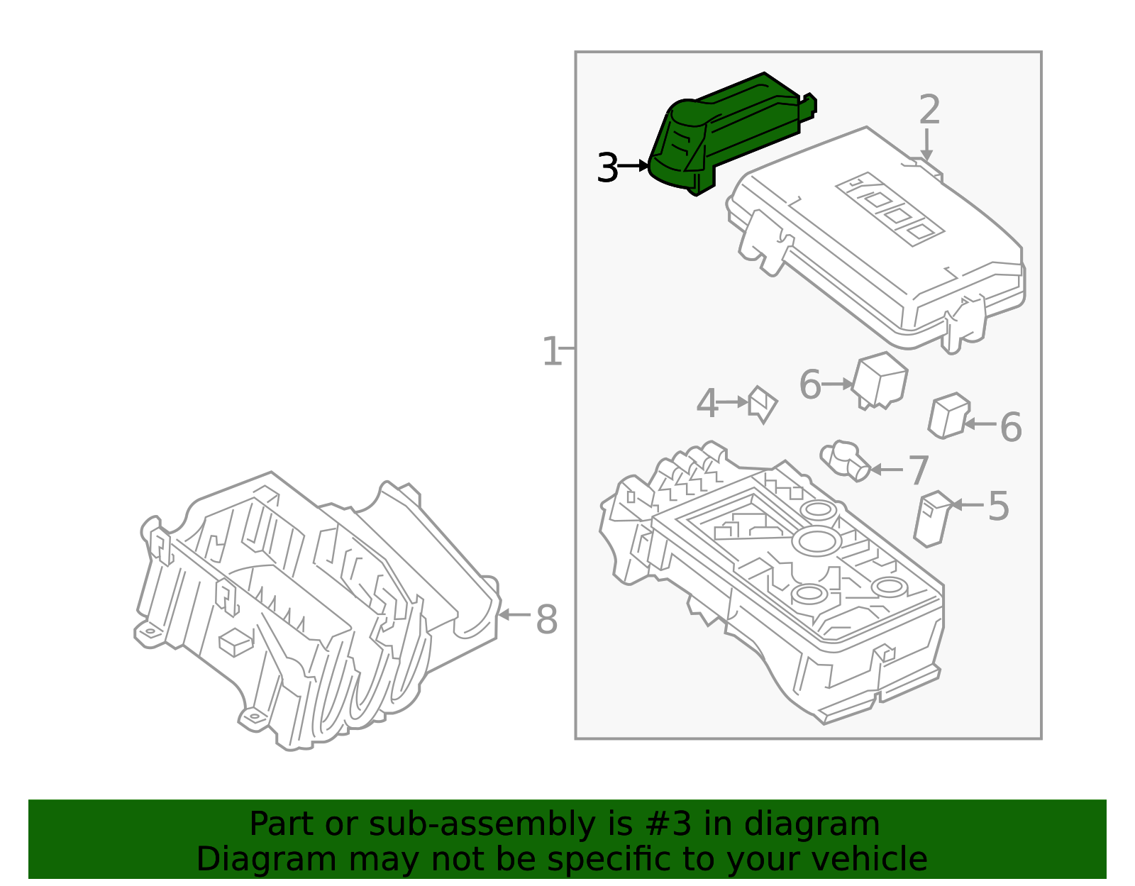2016-2019 Chevrolet Front Compartment Fuse Block Cover 84304571 ...